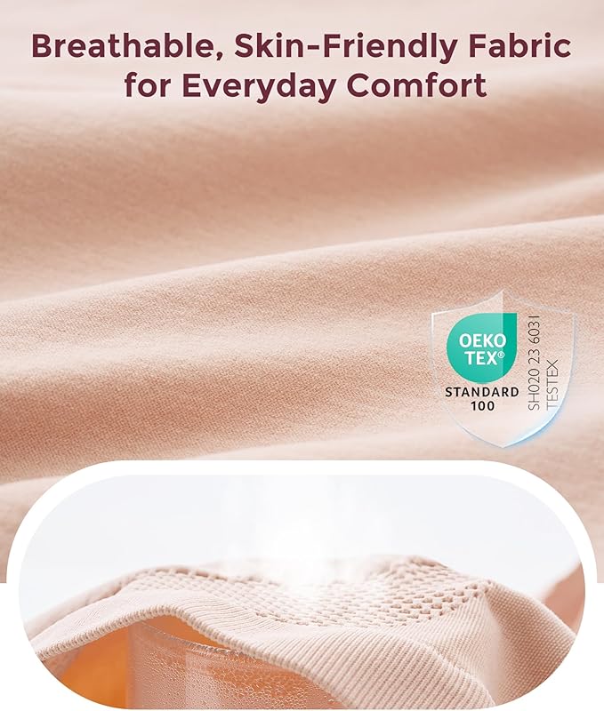 Momcozy PU003 – Brekë për Gra Shtatzëna me Bel të Lartë, Pa Qepje, 3 Copë