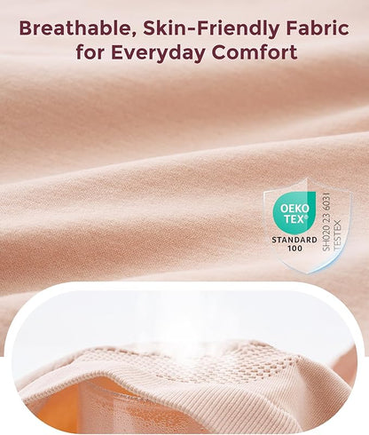 Momcozy PU003 – Brekë për Gra Shtatzëna me Bel të Lartë, Pa Qepje, 3 Copë