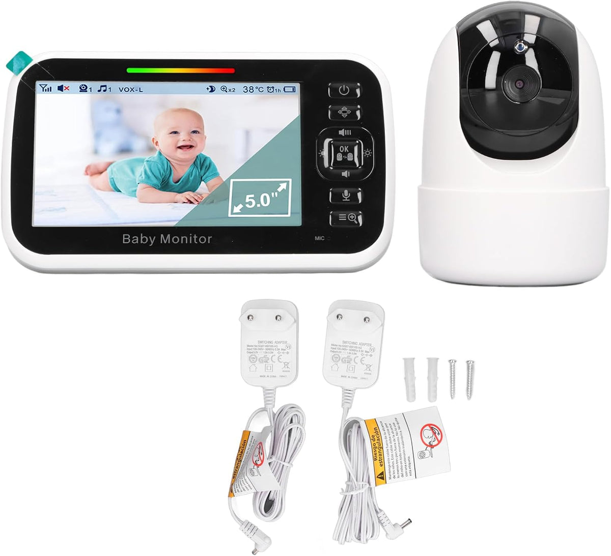Video Baby Monitor me Ekran LCD 5″ – Komunikim Dykahësh dhe Monitorim në Kohë Reale