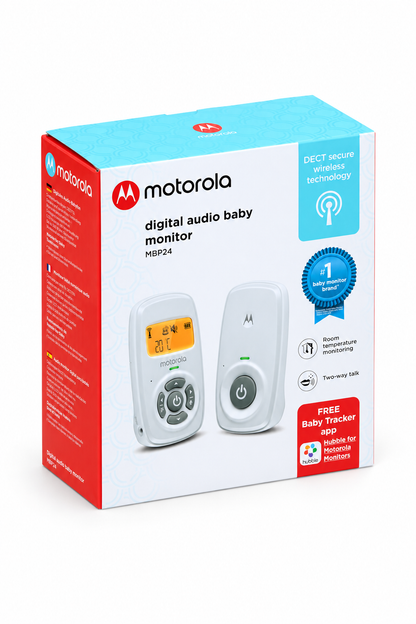 Motorola MBP24 – Interfon Audio për Bebe me Temperaturë dhe Komunikim Dykahësh