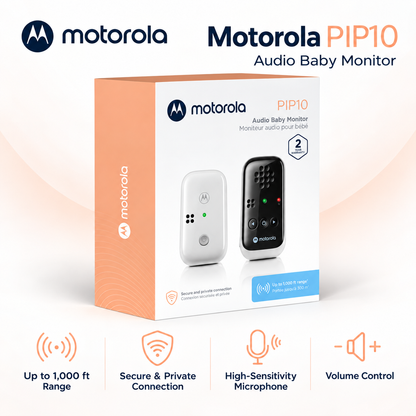 Motorola Nursery PIP10 – Interfon Audio për Bebe me Rreze Deri në 300 m
