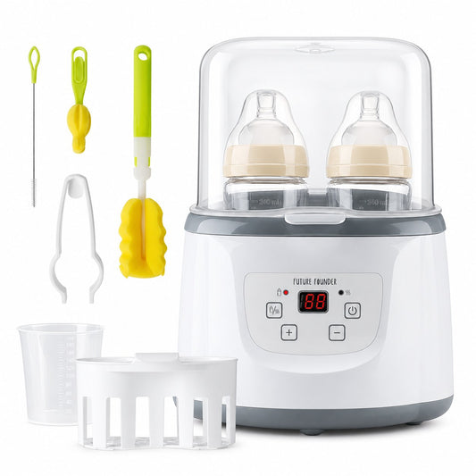 Ngrohës Multifunksional për Shishe 6-në-1 – Sterilizim, Shkrirje dhe Ekran LCD
