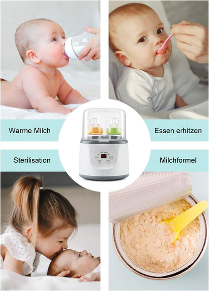 Ngrohës Multifunksional për Shishe 6-në-1 – Sterilizim, Shkrirje dhe Ekran LCD