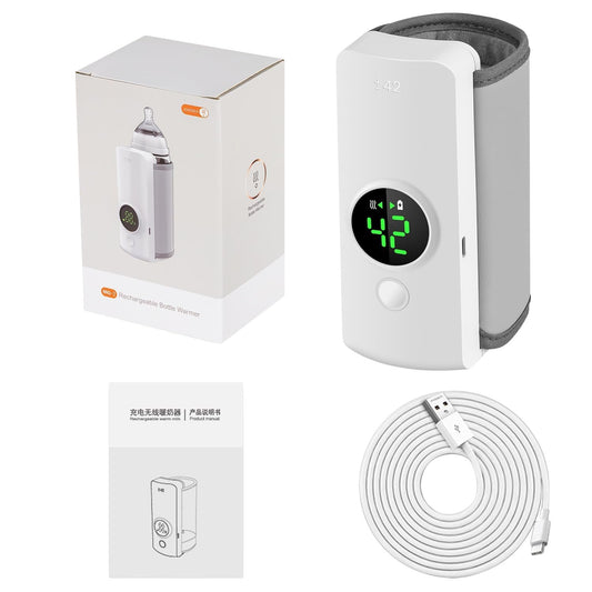 Ngrohës Portativ për Biberon – 6000mAh, Ngrohje 360° dhe 6 Nivele Temperature
