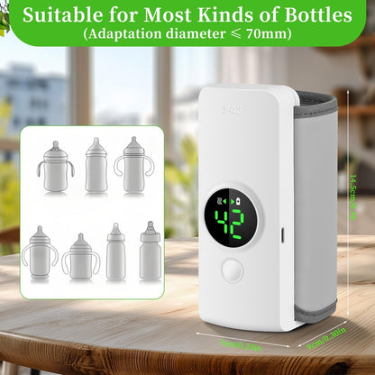 Ngrohës Portativ për Biberon – 6000mAh, Ngrohje 360° dhe 6 Nivele Temperature
