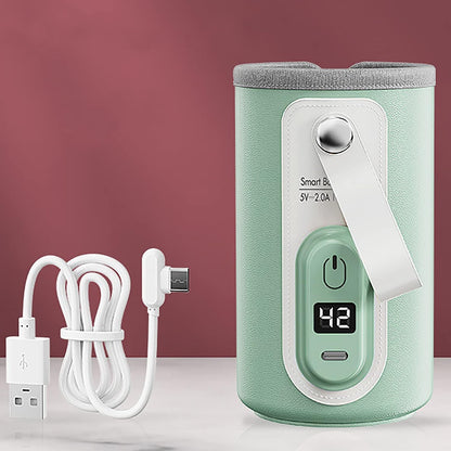 Ngrohës Portativ USB për Biberon – Kontroll Temperature dhe Ekran LCD