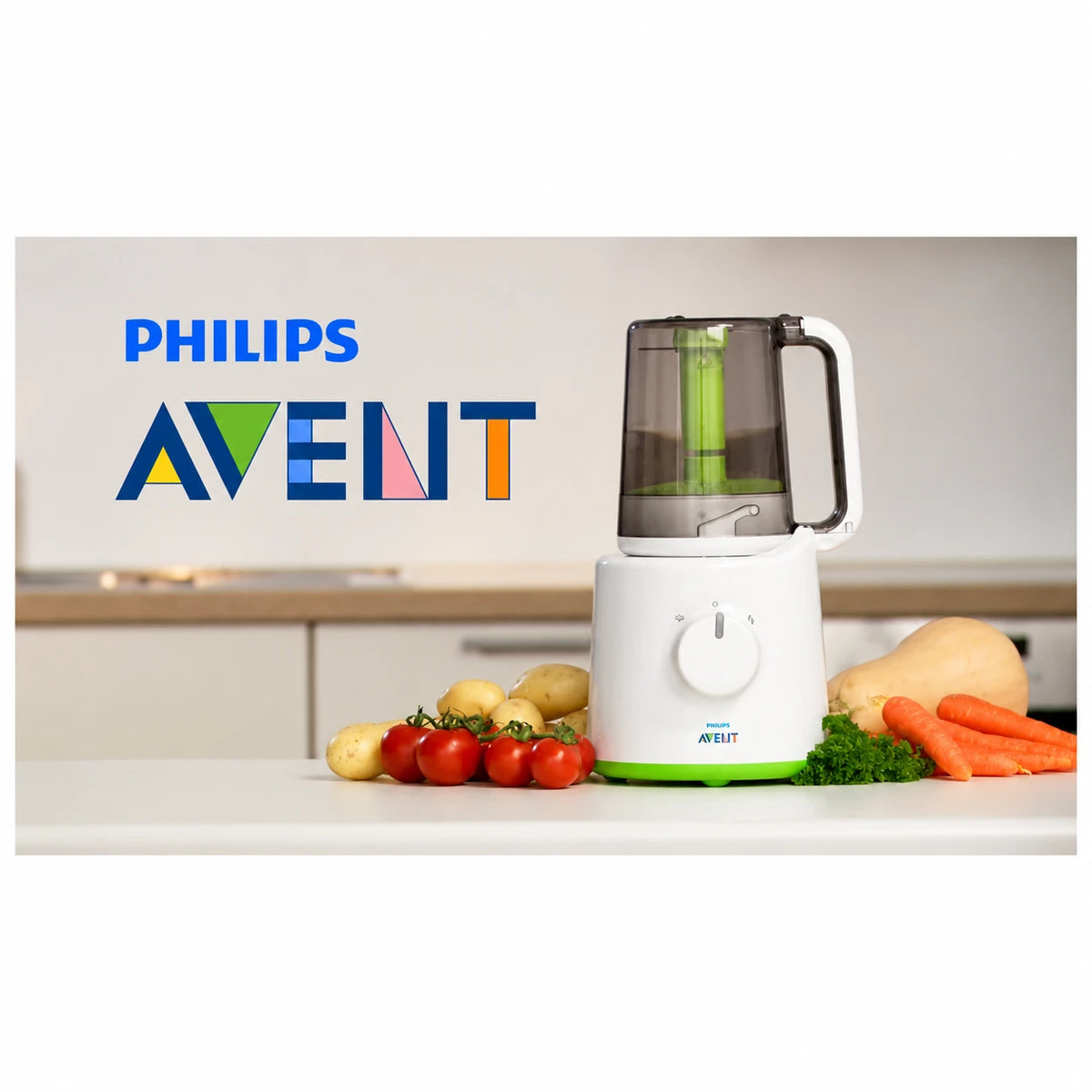 Philips Avent 2-në-1 SCF870/20 – Avullues dhe Blender për Ushqimin e Bebes