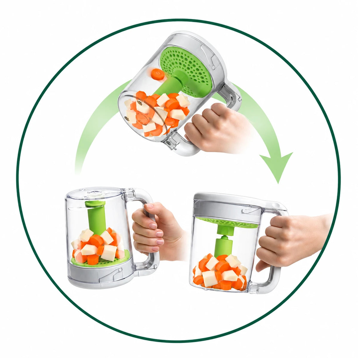 Philips Avent 2-në-1 SCF870/20 – Avullues dhe Blender për Ushqimin e Bebes