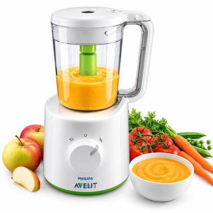 Philips Avent 2-në-1 SCF870/20 – Avullues dhe Blender për Ushqimin e Bebes