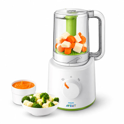 Philips Avent 2-në-1 SCF870/20 – Avullues dhe Blender për Ushqimin e Bebes