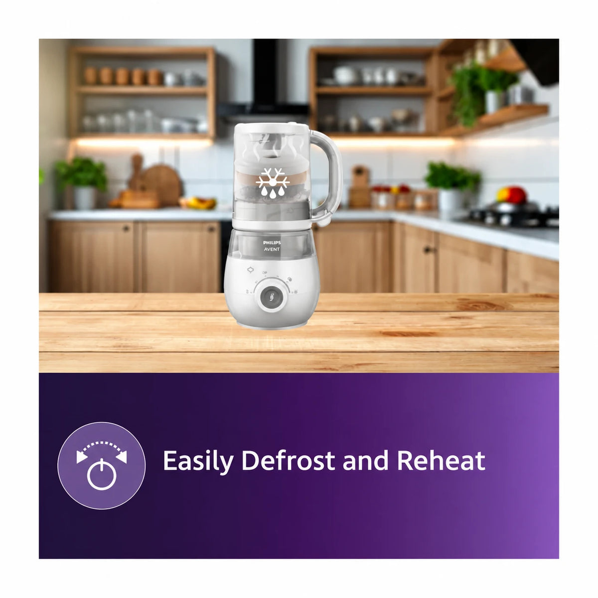 Philips Avent 4-në-1 SCF883/01 – Blender me Avullues për Ushqimin e Bebes