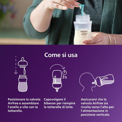 Philips Avent Natural Response – Shishe për Bebe me AirFree, 260 ml, 1m+