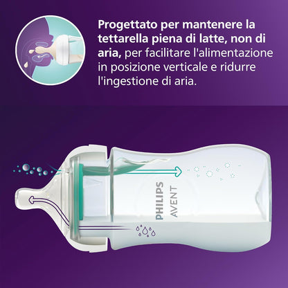 Philips Avent Natural Response – Shishe për Bebe me AirFree, 260 ml, 1m+