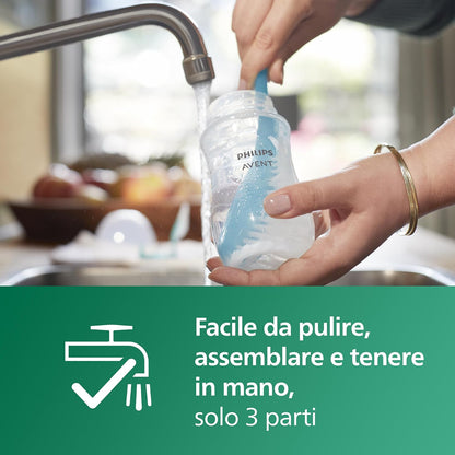 Philips Avent Natural Response – Shishe Qelqi 240 ml, Flow 3, 3–6m