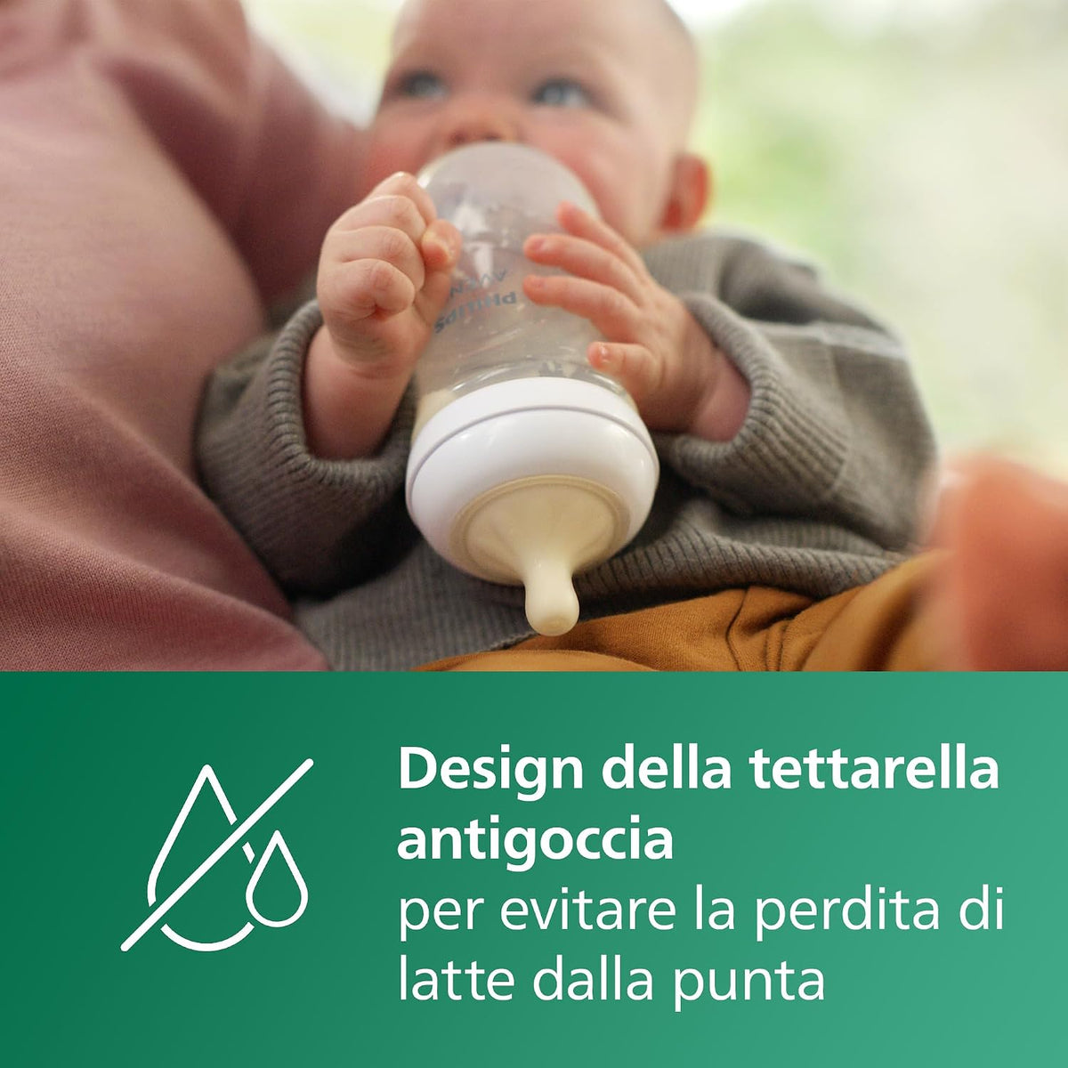 Philips Avent Natural Response – Shishe Qelqi 240 ml, Flow 3, 3–6m