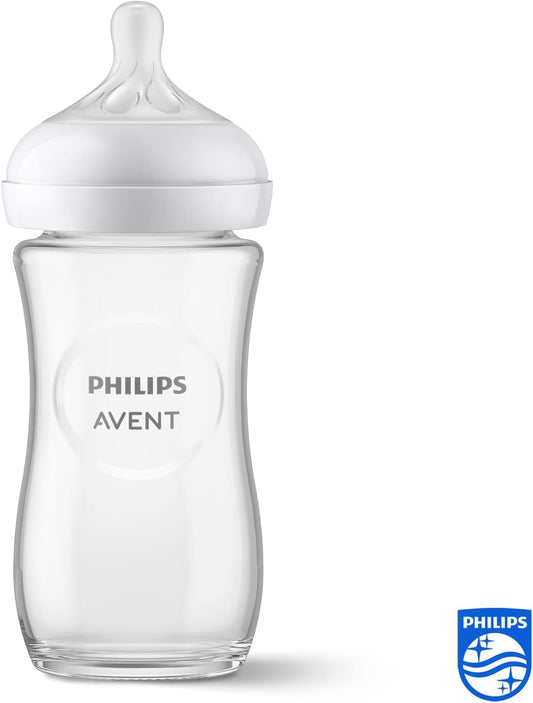 Philips Avent Natural Response – Shishe Qelqi për Bebe 240 ml, 1m+ (SCY933/01)