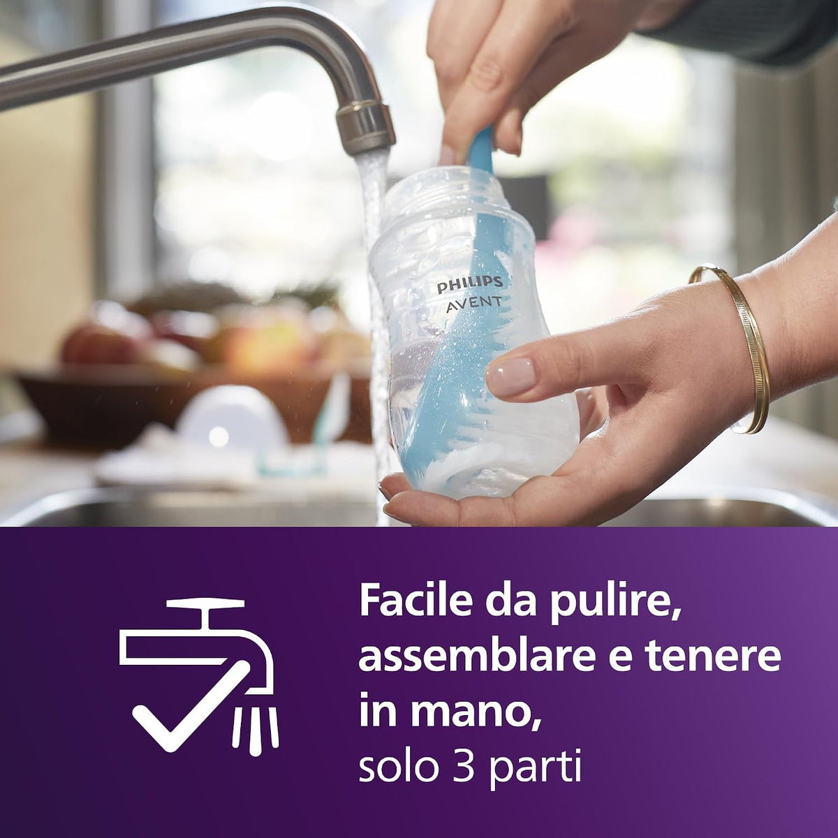 Philips Avent Natural Response – Thithka për Shishe Flow 4, 3m+, 2 copë