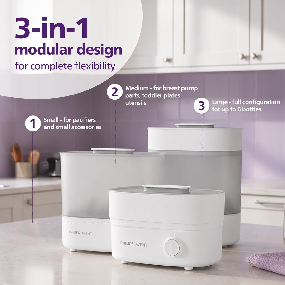 Philips Avent SCF291/00 – Sterilizues Elektrik me Avull