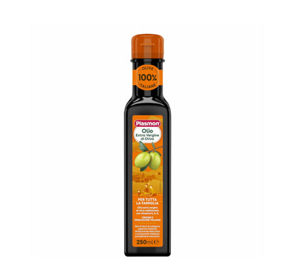 Plasmon Vaj Ulliri Ekstra i Virgjër 250 ml – 100% Ullinj Italianë, i Pasuruar me Vitamina E, A dhe D