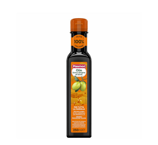 Plasmon Vaj Ulliri Ekstra i Virgjër 250 ml – 100% Ullinj Italianë, i Pasuruar me Vitamina E, A dhe D