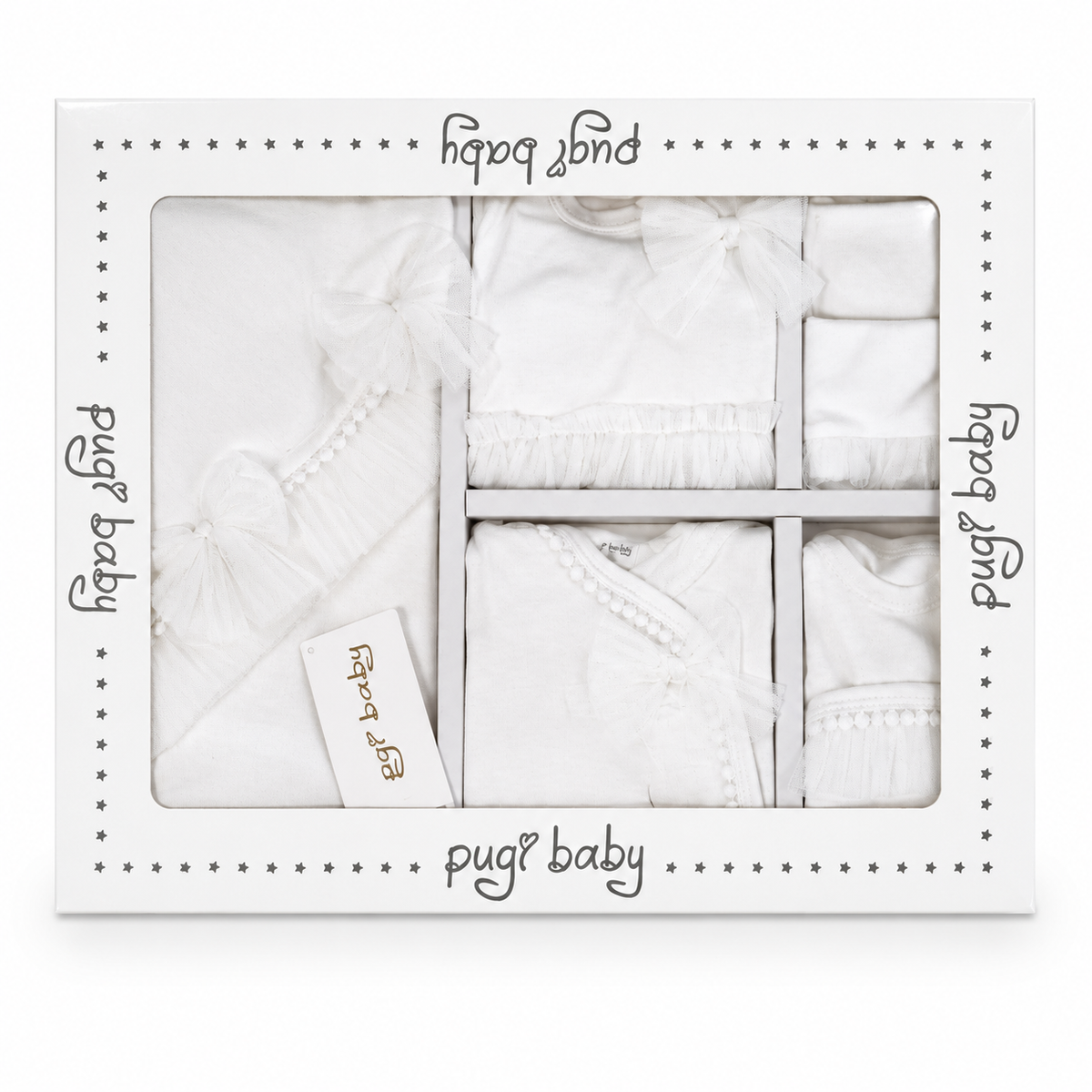 Pugi Baby – Set Krem për Vajza të Porsalindura, 10 Pjesë
