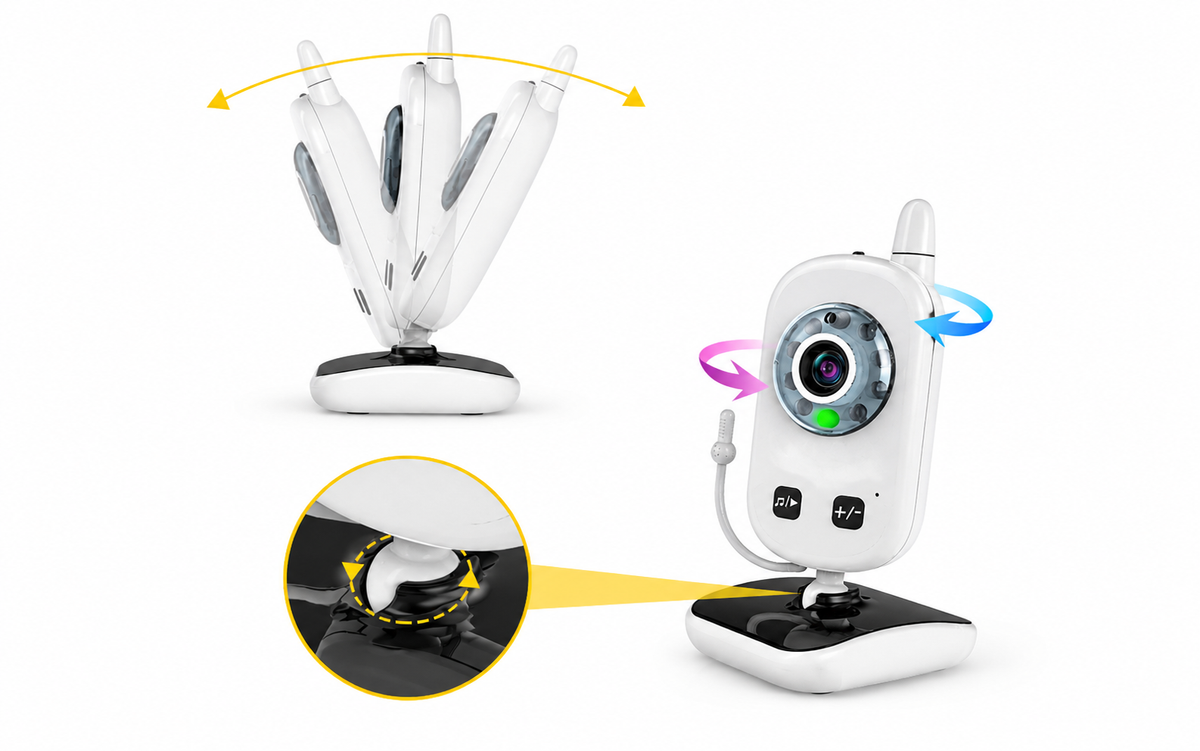 PUREPOWER SP219 – Video Monitor për Bebe me Night Vision dhe Ekran 2″
