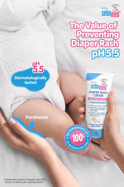 Sebamed Baby Krem Mbrojtës kundër Irritimit nga Pelenat 100 ml – pH 5.5 me Panthenol