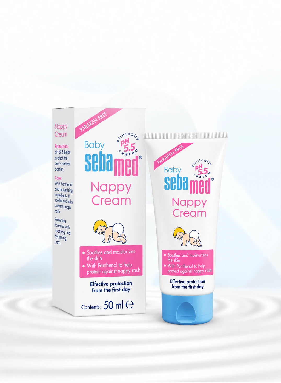 Sebamed Baby Krem Mbrojtës kundër Irritimit nga Pelenat 50 ml – pH 5.5 me Panthenol
