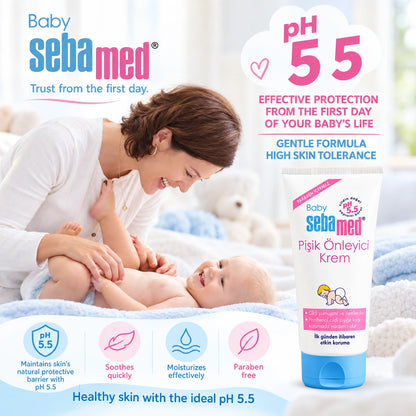 Sebamed Baby Krem Mbrojtës kundër Irritimit nga Pelenat 50 ml – pH 5.5 me Panthenol