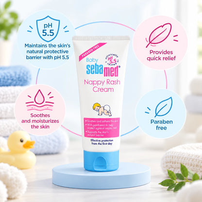 Sebamed Baby Krem Mbrojtës kundër Irritimit nga Pelenat 50 ml – pH 5.5 me Panthenol