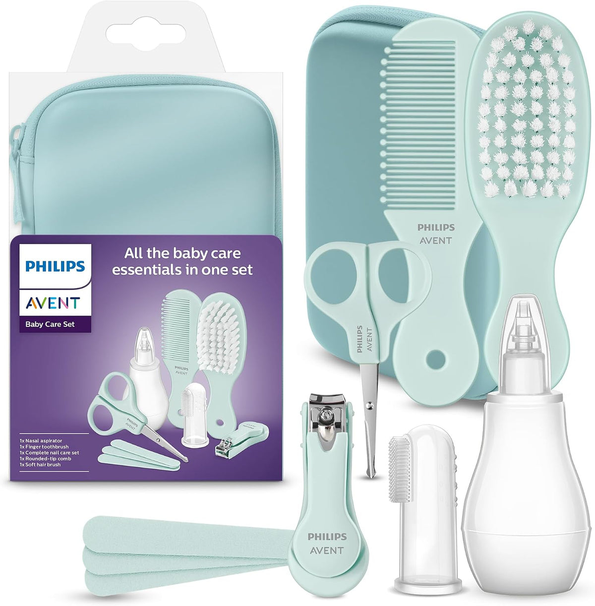 Set për Kujdesin e Bebes Philips Avent – 9 Pjesë