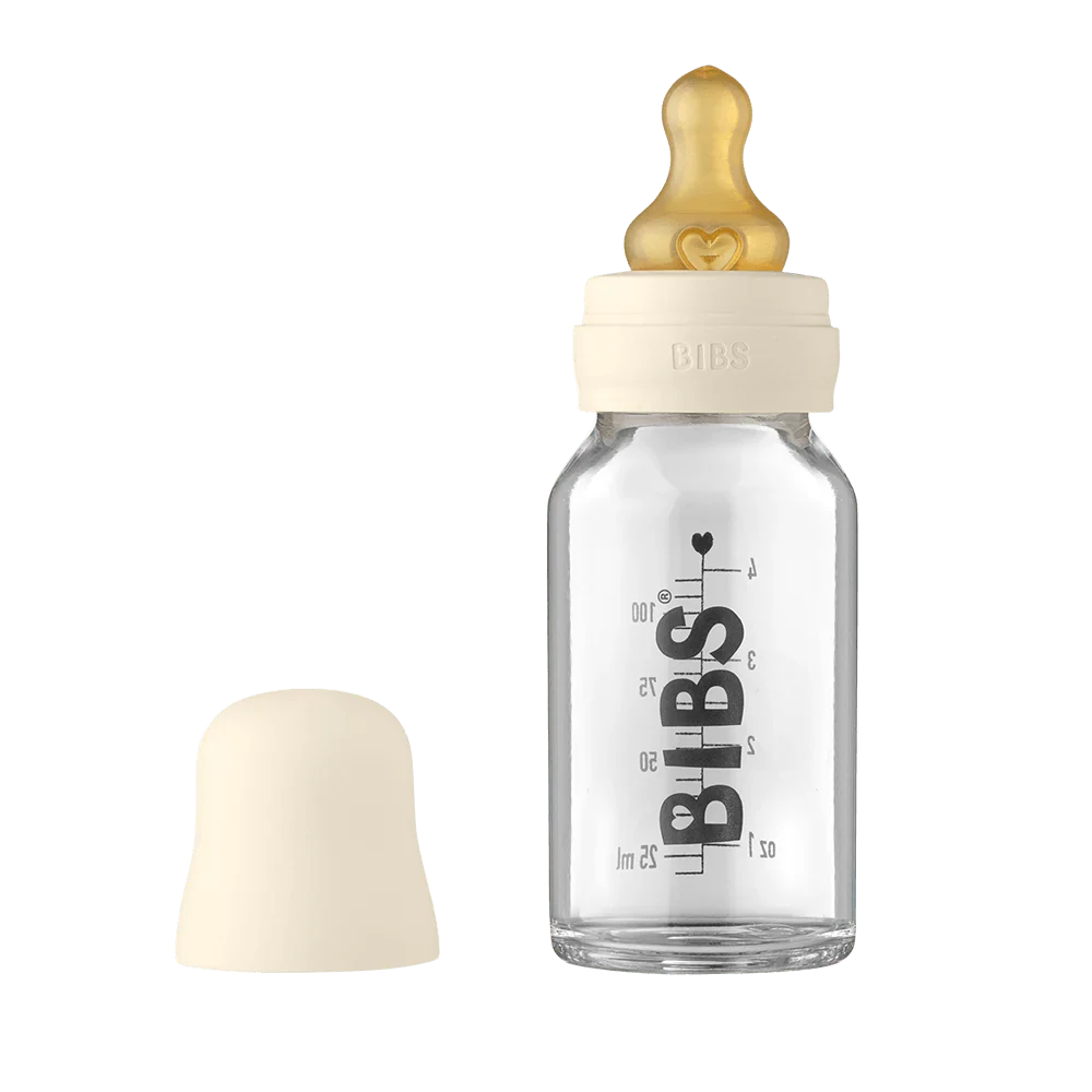 Shishja e Qelqit BIBS 120 ml – Anti-Colic me Thithë Lateksi Natyral
