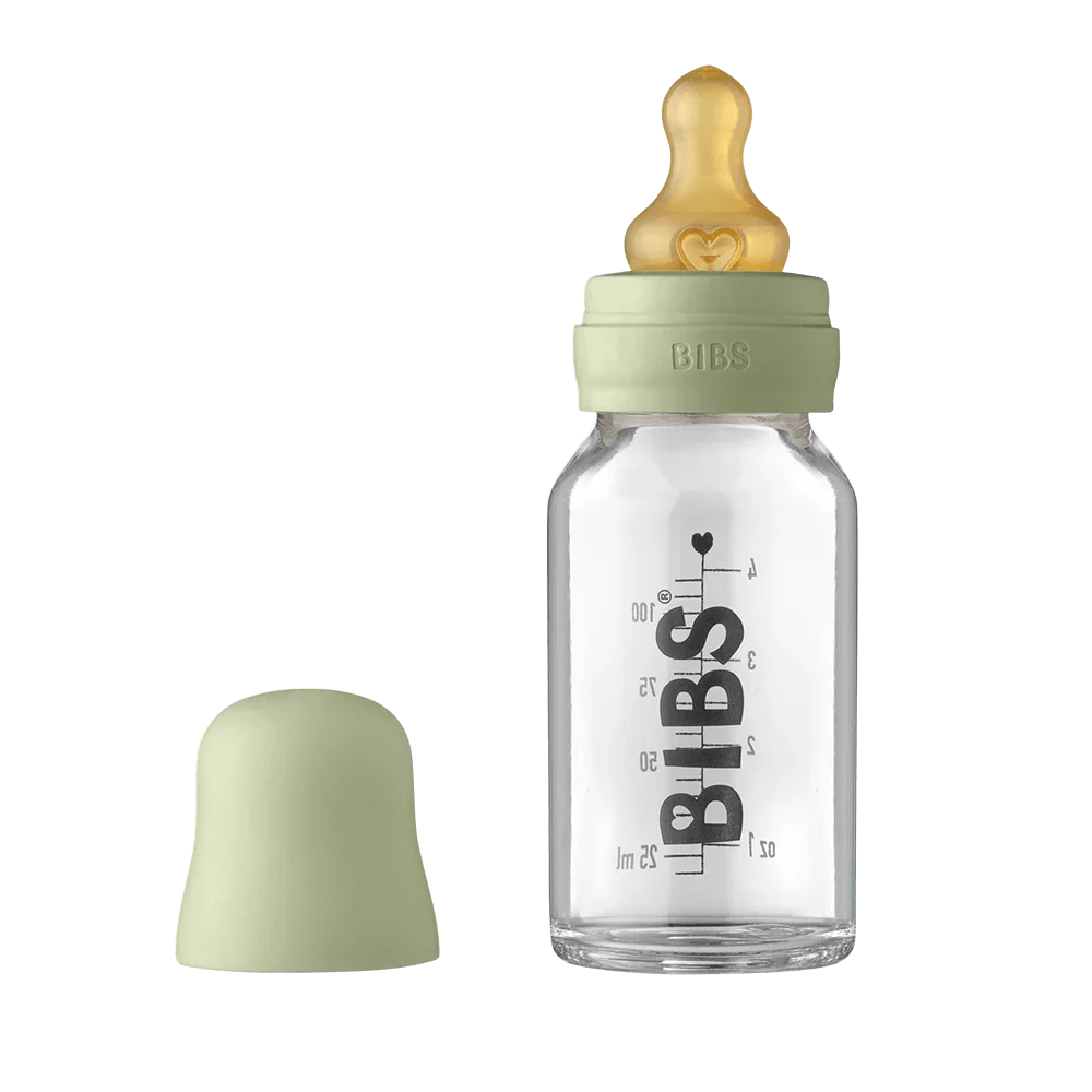 Shishja e Qelqit BIBS 120 ml – Anti-Colic me Thithë Lateksi Natyral