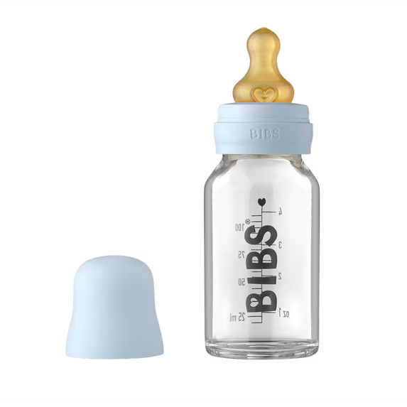 Shishja e Qelqit BIBS 120 ml – Anti-Colic me Thithë Lateksi Natyral