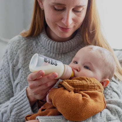 Shishja e Qelqit BIBS 120 ml – Anti-Colic me Thithë Lateksi Natyral