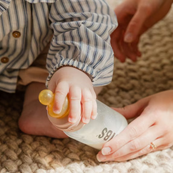 Shishja e Qelqit BIBS 120 ml – Anti-Colic me Thithë Lateksi Natyral