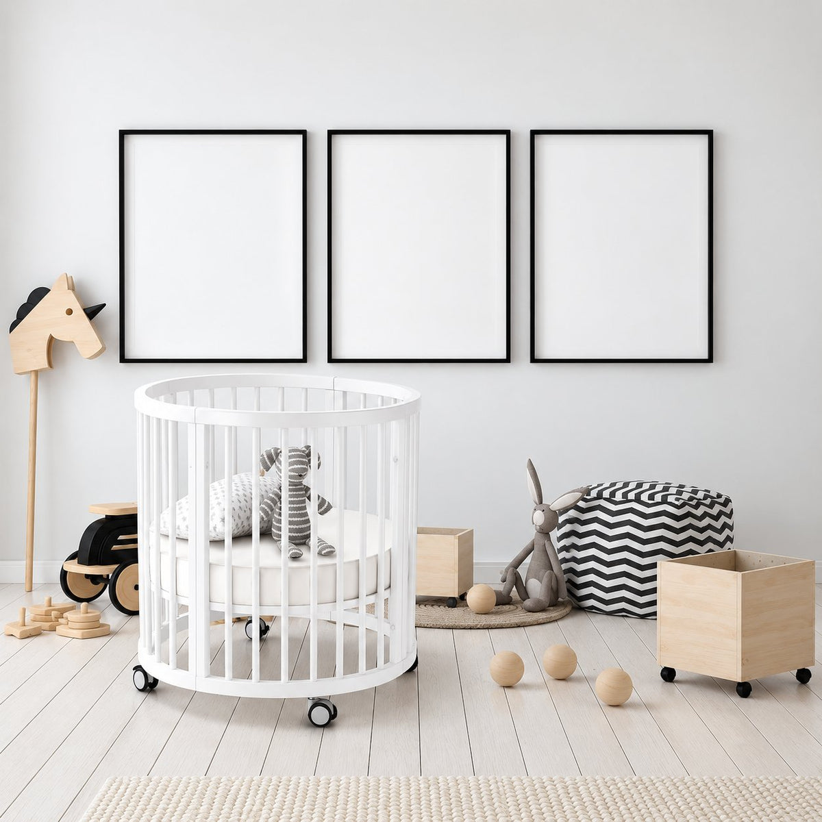 Shtrat Multifunksional threebaby 3 në 1 për Bebe dhe Fëmijë – me Vello
