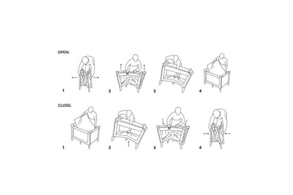 Shtrat Travel threebaby – Portativ për Bebe dhe Fëmijë, 120 × 60 cm