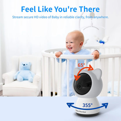 Smart Baby Monitor 2K – Lidhje me Telefon dhe Ekran, Night Vision me Ngjyra