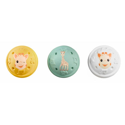 Sophie la girafe® 5 Senses – HEARING | Set me 3 Topa Muzikorë prej Gome Natyrale