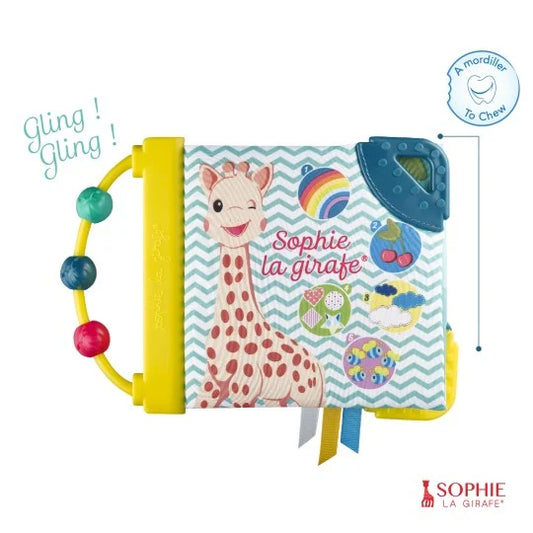 Sophie la girafe® Birth Gift Set – Set Dhuratë me Lodër, Libër Aktivitetesh dhe Rraketake
