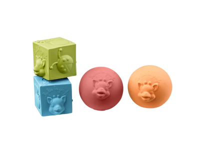 Sophie la girafe® Early Learning Gift Set – Set Zhvillimi me Topa, Kube dhe Lodër për Dhëmbë
