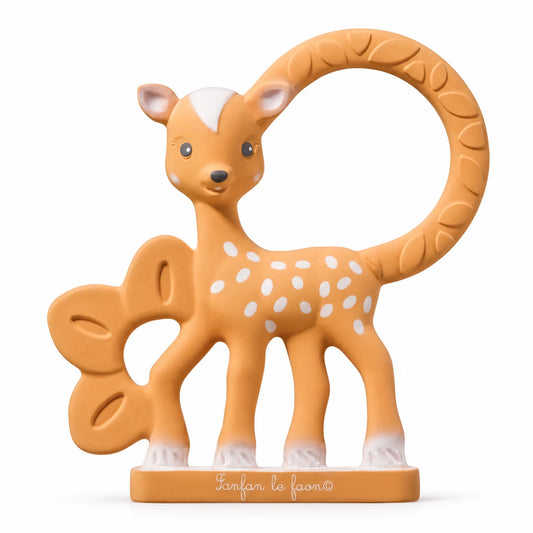 Sophie la girafe® FanFan the Fawn Teething Ring – Unazë Kafshimi prej 100% Gome Natyrale