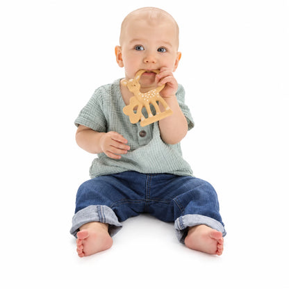 Sophie la girafe® FanFan the Fawn Teething Ring – Unazë Kafshimi prej 100% Gome Natyrale