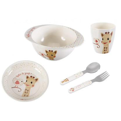Sophie la girafe® Fresh Touch Kiwi – Set Ushqimi Melamine për Fëmijë