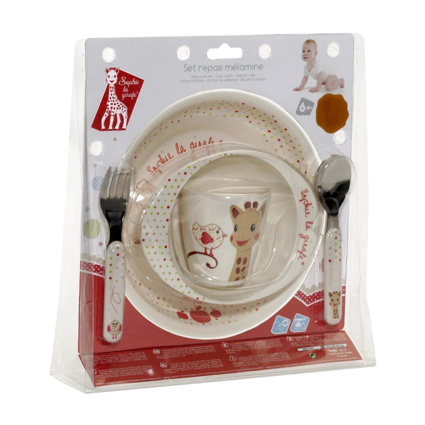 Sophie la girafe® Fresh Touch Kiwi – Set Ushqimi Melamine për Fëmijë