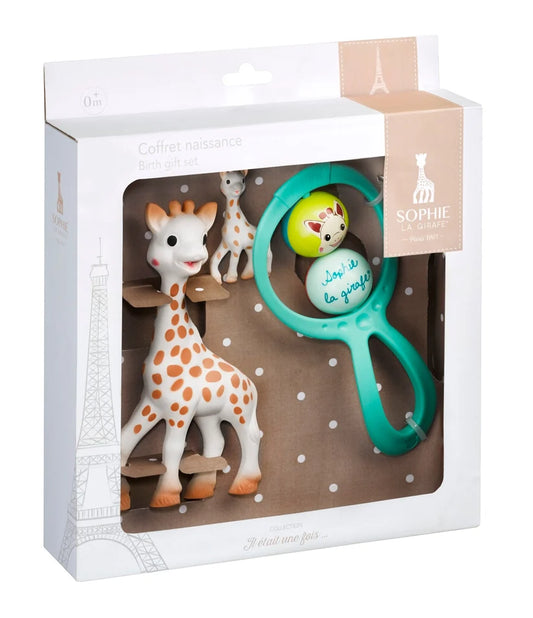 Sophie la girafe® Newborn Gift Set – Set Dhuratë për të Porsalindur me Rraketake