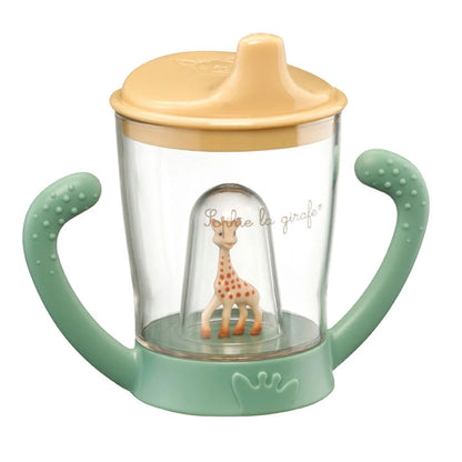 Sophie la girafe® & Non-Spill Cup 180 ml – Set Dhuratë me Sophie dhe Gotë Kundër Rrjedhjes