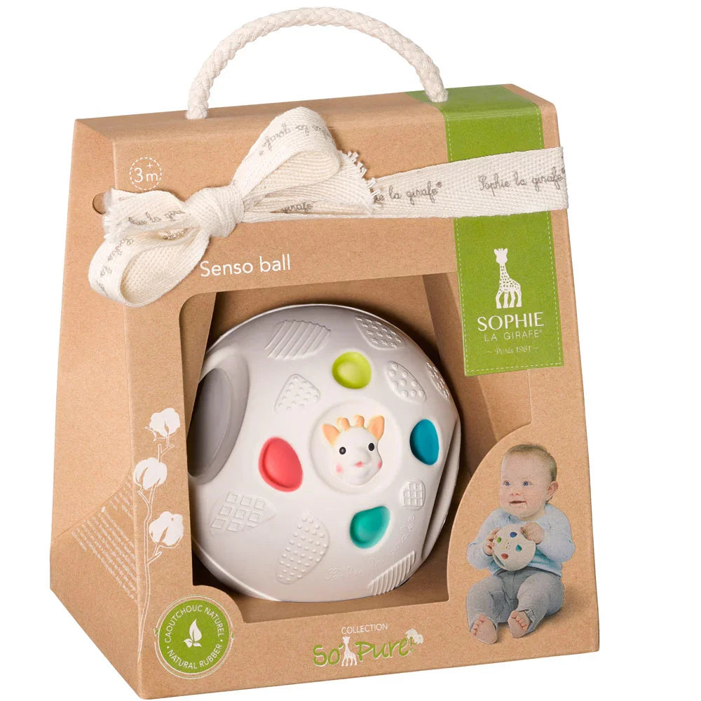 Sophie la girafe® Senso’ Ball – Top Sensorik prej 100% Gome Natyrale