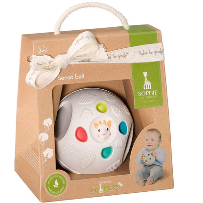 Sophie la girafe® Senso’ Ball – Top Sensorik prej 100% Gome Natyrale